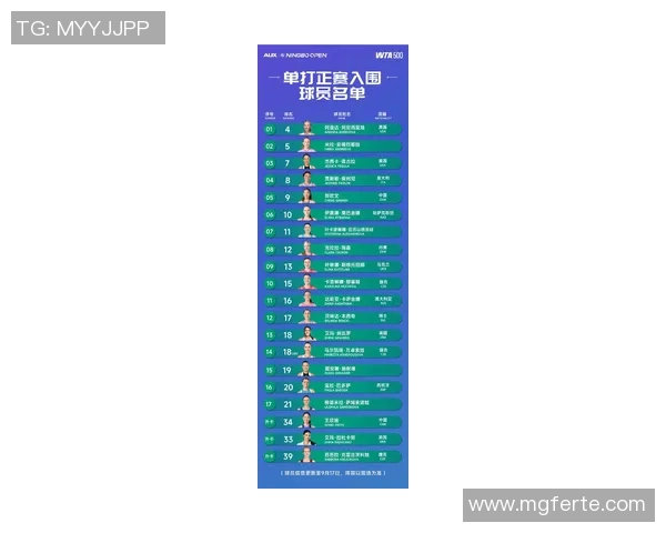 权威发布网球比赛实力与经验综合排名榜单解析与展望 权威发布网球比赛实力与经验综合排名榜单解析与展望
